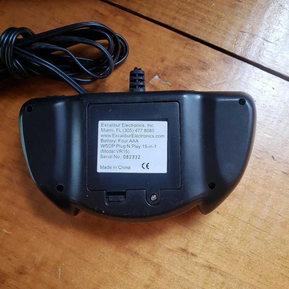 World Series of Poker Plug and Play 15 in 1 Casino Games Handheld System TV View